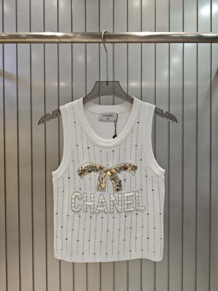 2025年6月10日入荷春夏新作chanelニット タンクトップ ファッション/誕生日プレゼント/贈り物 can工場