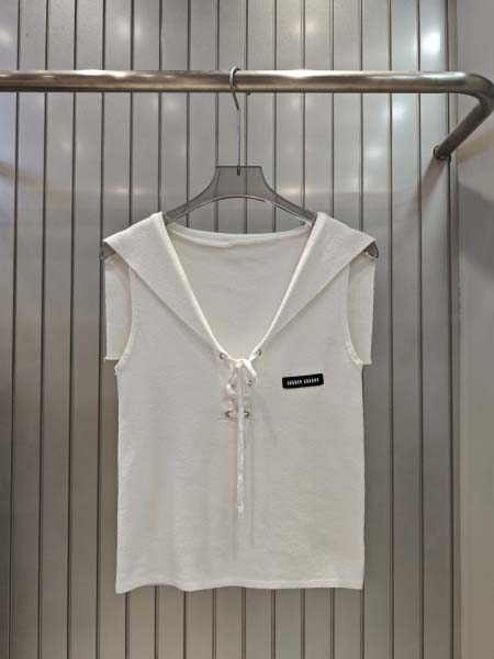 2025年6月10日入荷春夏新作Miumiuニット タンクトップ ファッション/誕生日プレゼント/贈り物 can工場