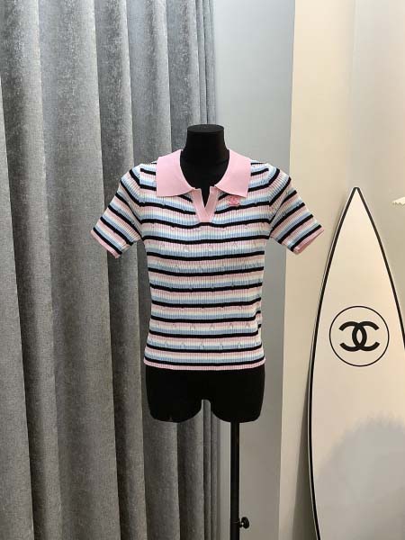 2025年6月10日入荷春夏新作Chanelニットキャミソール+半袖ファッション/誕生日プレゼント/贈り物 can工場