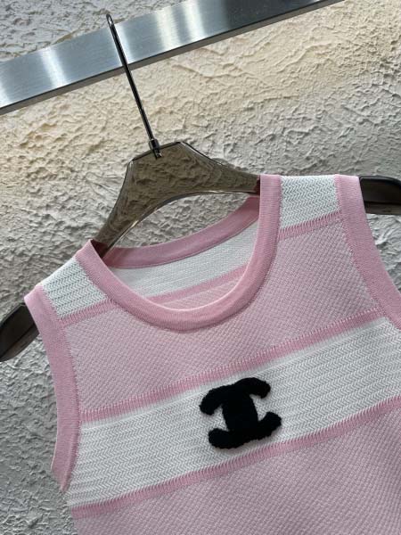 2025年6月10日入荷春夏新作chanelニット タンクトップファッション/誕生日プレゼント/贈り物 can工場