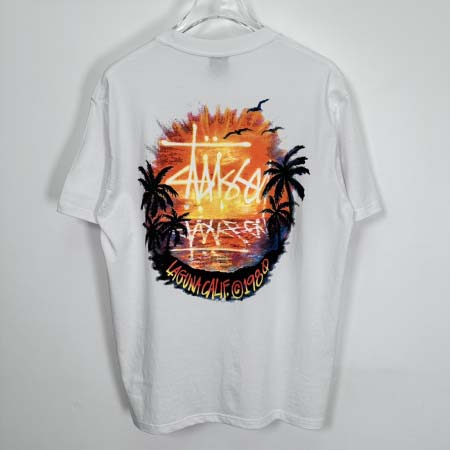 2025年6月12日入荷新作STUSSY SS24 SUNSET TEE T  S-XL 誕生日プレゼント/男女兼用/高品質/正規品と同じ人気/16工場