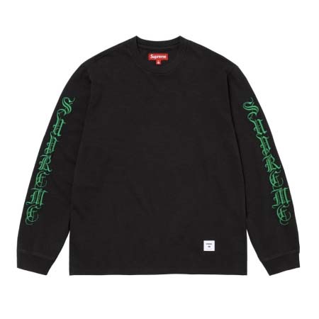 2025年6月13日入荷新作Tee SUPREME FW24 OLD ENGLISH L/S TEE S-XL誕生日プレゼント/男女兼用/高品質/正規品と同じ人気/16工場