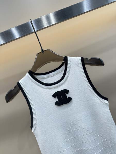 2025年6月16日入荷春夏新作chanelニット タンクトップファッション/誕生日プレゼント/贈り物 can工場