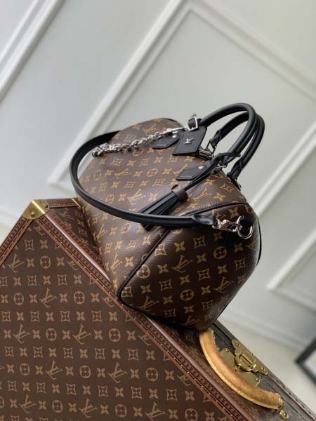 2025年6月26日入荷Louis Vuitton バッグSpeedy Soft 30 Dark Monogram Toron Monogram Zippy :M12243:30CMx21CMx17CM 高品質人気の新作/誕生日プレゼント/