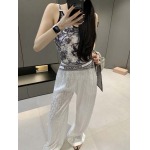 2025年6月9日入荷春夏新作Diorワイドパンツ +キャミソールプファッション/誕生日プレゼント/贈り物 can工場