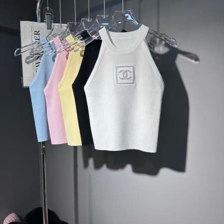 2025年6月9日入荷春夏新作Chanelニット半袖ファッシ...