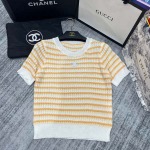 2025年6月9日入荷春夏新作Chanelニット半袖ファッション/誕生日プレゼント/贈り物 can工場