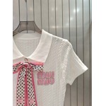 2025年6月9日入荷春夏新作Miumiuニット半袖ファッション/誕生日プレゼント/贈り物 can工場