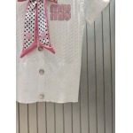 2025年6月9日入荷春夏新作Miumiuニット半袖ファッション/誕生日プレゼント/贈り物 can工場