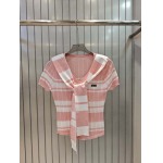 2025年6月9日入荷春夏新作Miumiuニット半袖ファッション/誕生日プレゼント/贈り物 can工場