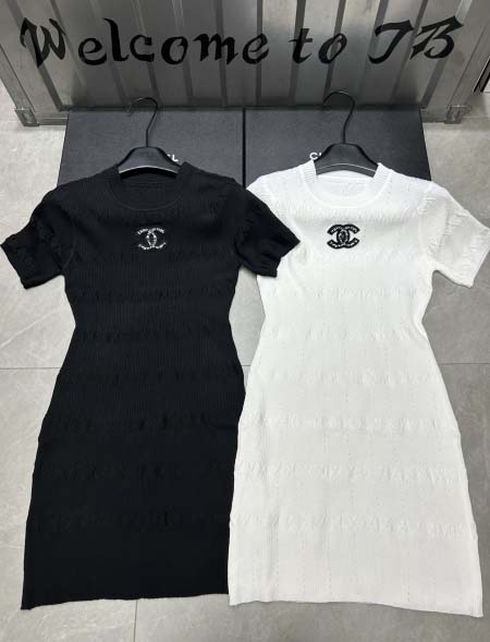 2025年6月9日入荷春夏新作Chanelニットワンピースフ...
