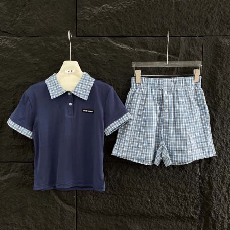 2025年6月10日入荷春夏新作Miumiuセット上下ファッ...