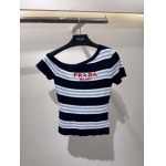 2025年6月10日入荷春夏新作Pradaニット半袖ファッション/誕生日プレゼント/贈り物 can工場