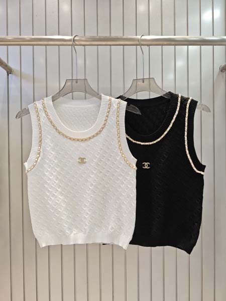 2025年6月10日入荷春夏新作chanelニット タンクト...