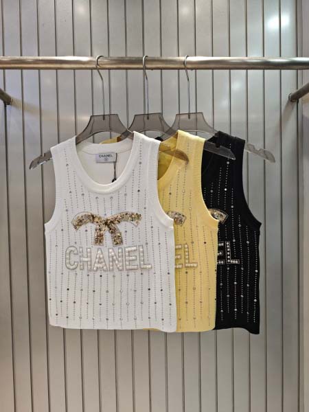 2025年6月10日入荷春夏新作chanelニット タンクト...