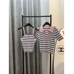2025年6月10日入荷春夏新作Chanelニットキャミソール+半袖ファッション/誕生日プレゼント/贈り物 can工場