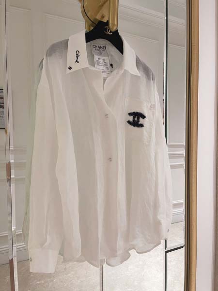 2025年6月10日入荷春夏新作Chanel長袖シャツファッ...