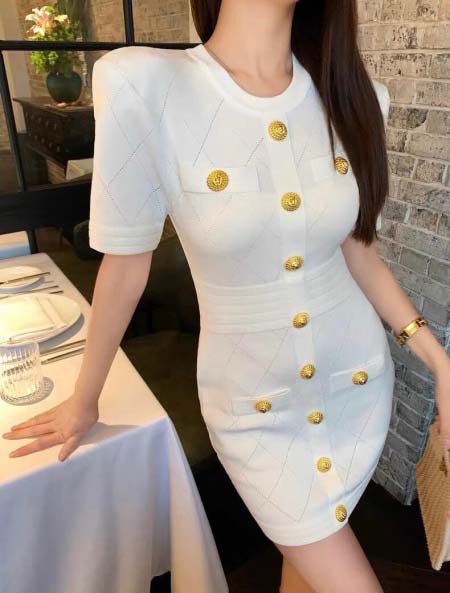 2025年6月10日入荷春夏新作BALMAINワンピースファ...