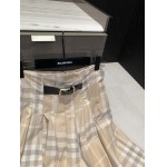 2025年6月10日入荷春夏新作Burberryプリーツ丈のロングスカートファッション/誕生日プレゼント/贈り物 can工場