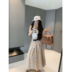 2025年6月10日入荷春夏新作Burberryプリーツ丈のロングスカートファッション/誕生日プレゼント/贈り物 can工場