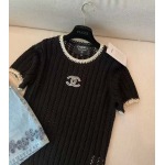 2025年6月10日入荷春夏新作Chanel新作透かし半袖ファッション/誕生日プレゼント/贈り物 can工場
