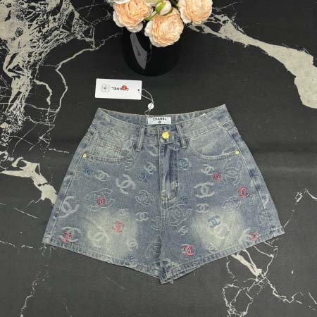 2025年6月16日入荷春夏新作Chanelデニムショートパ...