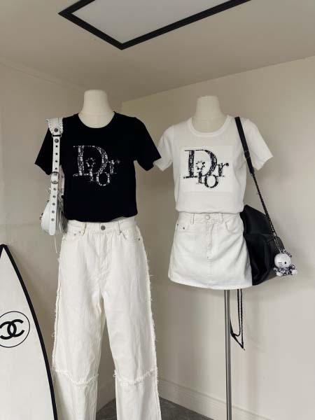 2025年6月16日入荷春夏新作Dior ニット半袖ファッシ...
