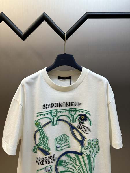 2025年8月6日入荷新作Louis vuitton半袖 tシャツ原版復刻人気で【极品】/正規品と同じサイズ/DW工場S-L