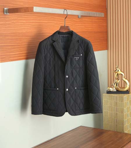 2025年8月22日入荷秋冬新作Prada綿の服ジャケット高...