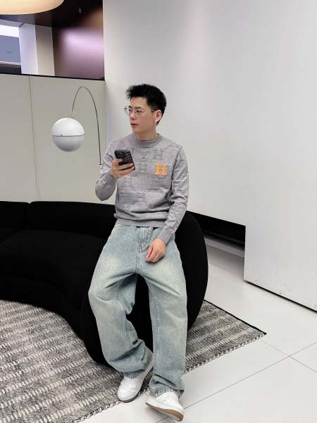 2025年10月15日入荷新作HERMESウール混紡 ニット/セーター  秋冬高品質超厳選★入手困難/LD工場