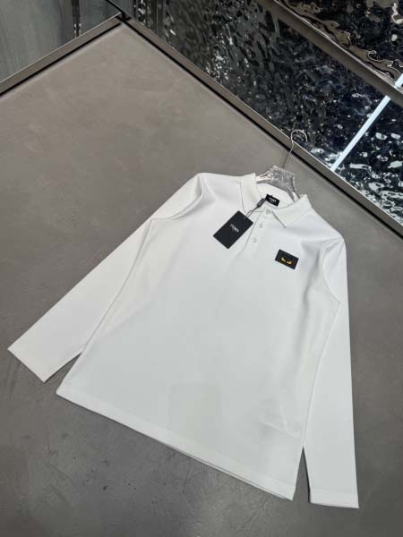 2025年10月26日入荷秋冬新作FENDI長袖 POLO Tシャツ高級品/MP工場