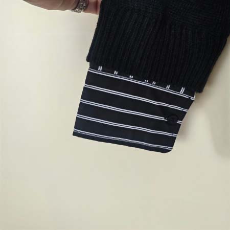 2025年10月28日秋冬新作Balenciaga偽2枚のニットシャツ高品質人気商品/LDF工場