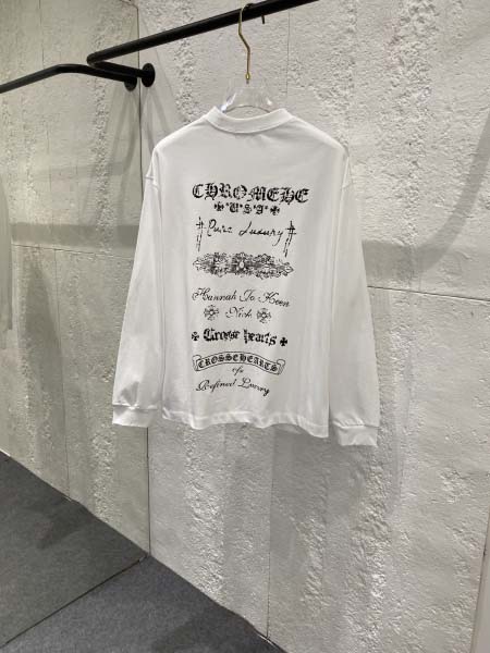 2025年10月30日秋冬新作Chrome heartstシャツ高品質人気商品/LDF工場