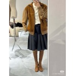 2025年10月14日入荷秋冬新作Miumiu スエードのジッパー付きカーディガンファッション/誕生日プレゼント/贈り物 can工場