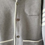 2025年10月30日秋冬新作Thom Browneカーディガンのコート高品質人気商品/LDF工場