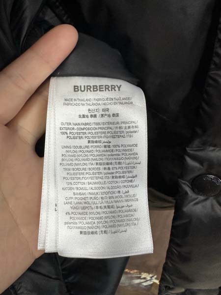 2025年11月17日秋冬新作Burberryダウンジャケット高品質人気商品/QIU工場