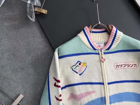 2025年11月26日入荷秋冬新作Casablancaウールのカーディガン高級なプレゼント/誕生日プレゼント/高品質/メンツ/記念品/ wenzhou工場