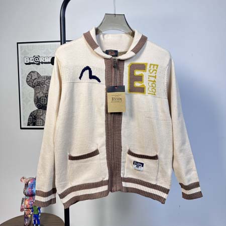 2025年11月11日秋冬新作Evisu ニットカーディガン...