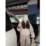 2025年11月18日入荷秋冬新作CHANEL白ラムウールのウールコートの女性の秋冬の短いモデル2025新モデルです