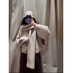 2025年11月18日入荷秋冬新作Vivienne セーター+マフラー ファッション/誕生日プレゼント/贈り物 can工場