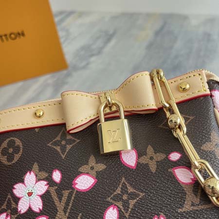 2025年12月9日入荷Louis Vuitton バッグM13666 Pochette Accessoires Monogram Cherry Blossom x LV 13 x 4 x 22 Mono 高品質新作/誕生日プレゼント/ZC
