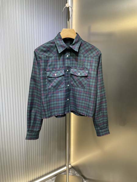 2025年12月1日秋冬新作 MIU MIUシャツ高品質人気...