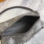 2025年12月9日入荷Louis Vuitton バッグM44735 Virgil Abloh 2019 Mini SOFT TRUNK Monogram Eclipse 18.5 x 13.0 x 8.0 高品質新作/誕生日プレゼント/