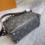 2025年12月9日入荷Louis Vuitton バッグM44735 Virgil Abloh 2019 Mini SOFT TRUNK Monogram Eclipse 18.5 x 13.0 x 8.0 高品質新作/誕生日プレゼント/