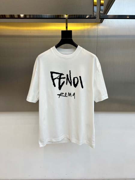 2026年4月16日新作FENDI半袖 tシャツ高品質/誕生日プレゼント/FF工場M-3XL