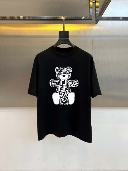 2026年4月16日新作FENDI半袖 tシャツ高品質/誕生日プレゼント/FF工場M-3XL