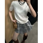 2026年4月9日入荷早春新作Miumiuニットトップ女性用ファッション/誕生日プレゼント/贈り物 can工場