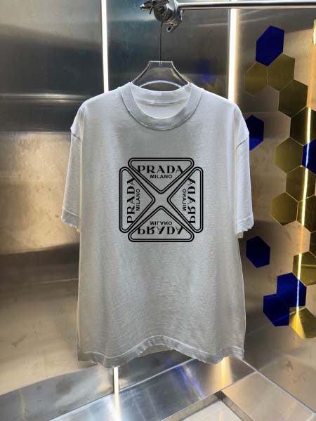 2026年4月23日春夏新作Prada半袖 tシャツ高品質/...