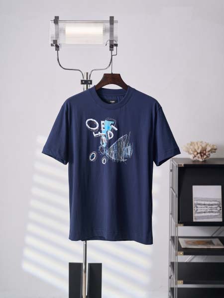 2026年6月16日春夏新作Fendi半袖 tシャツ原版復刻...