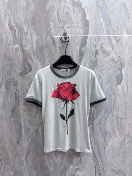 2026年6月16日春夏新作Acne 女性 半袖 tシャツ高...